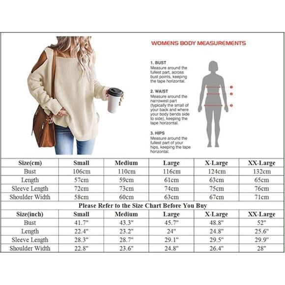 New Size XL Cold Shoulder, Batwing, Oversized, Slouchy, Tunic Sweater - Picture 4 of 4